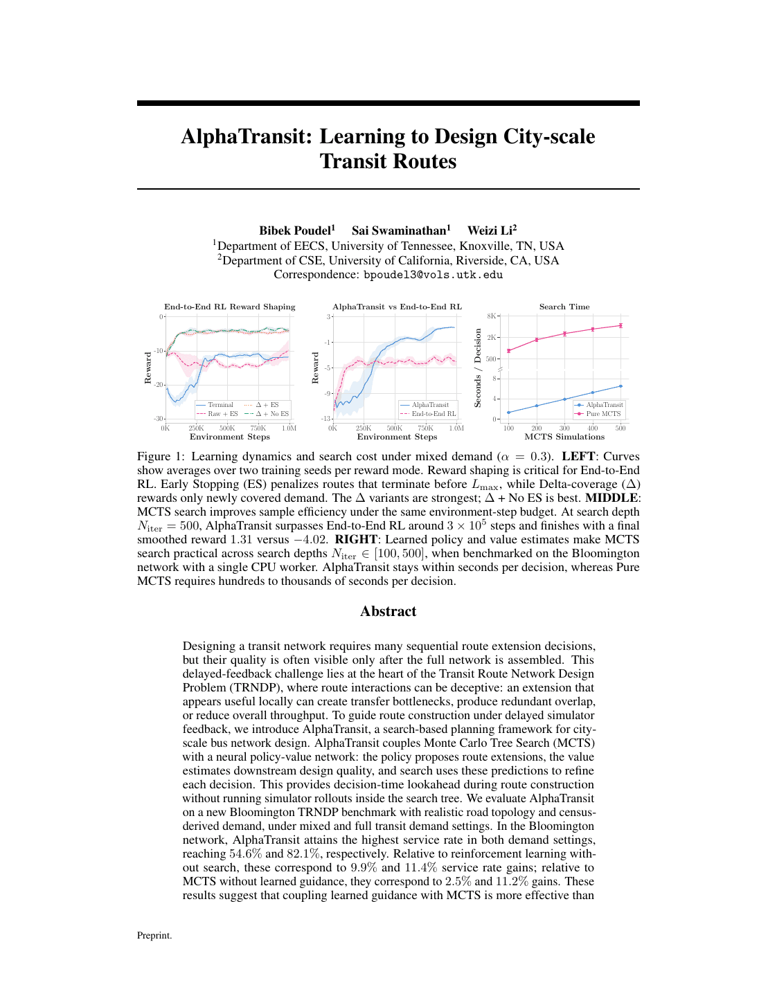 First page preview of the AlphaTransit paper